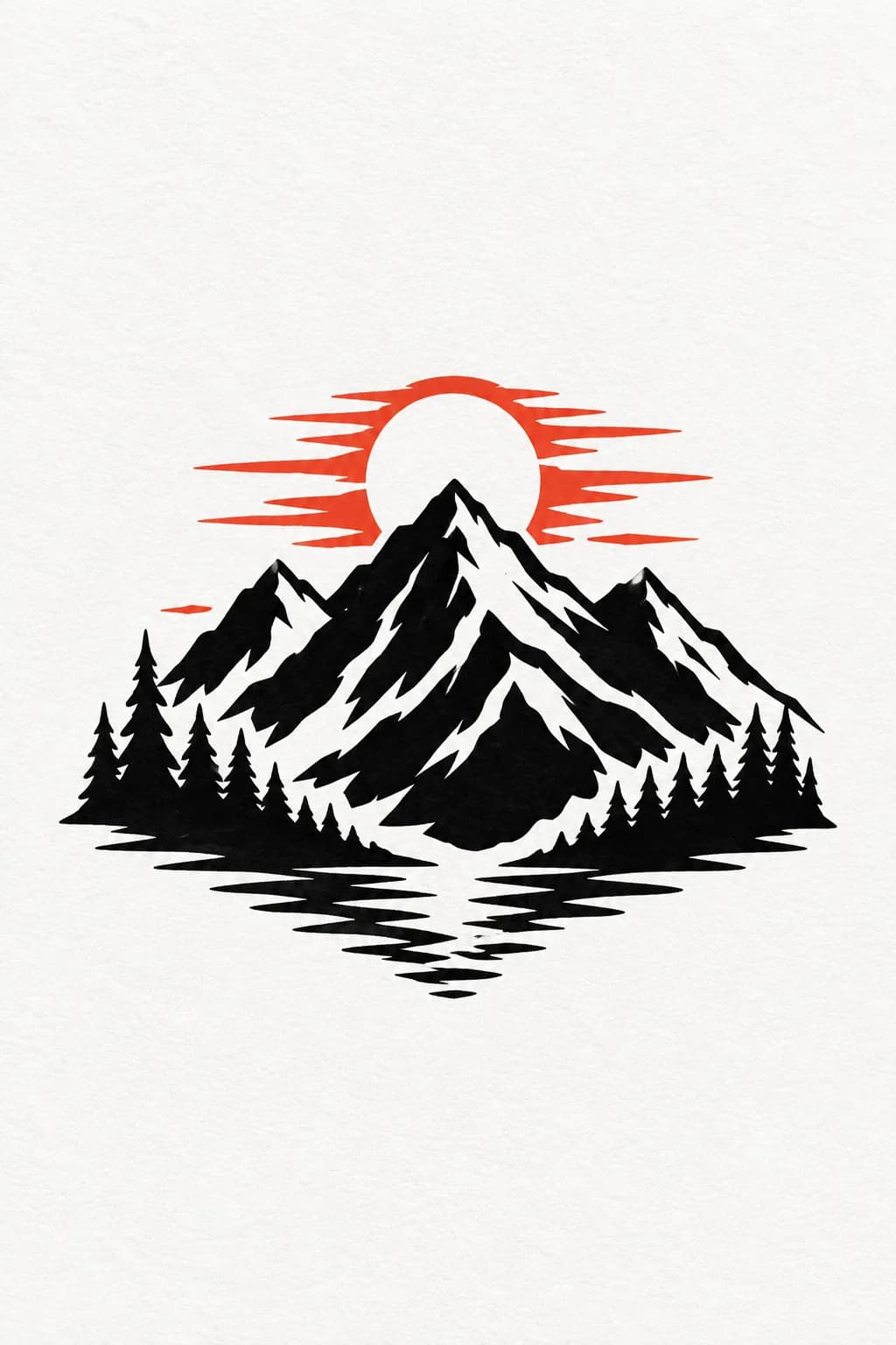 Blackwork tattoo design generated with Inkaro
