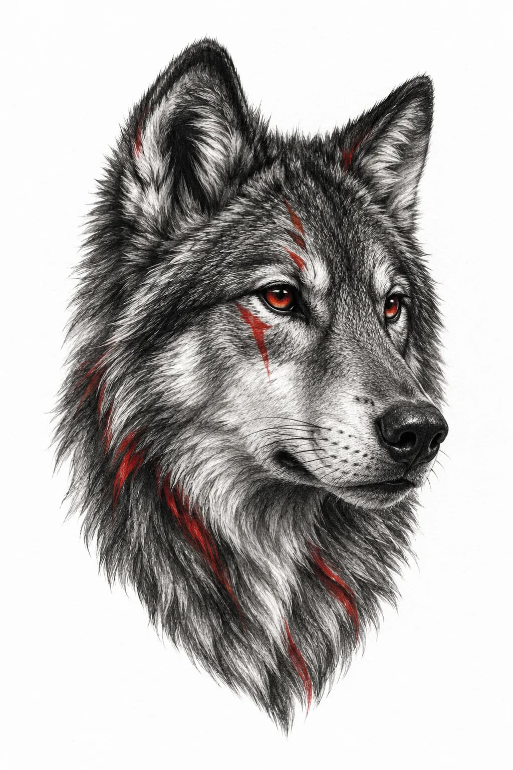 Black & Grey tattoo design generated with Inkaro