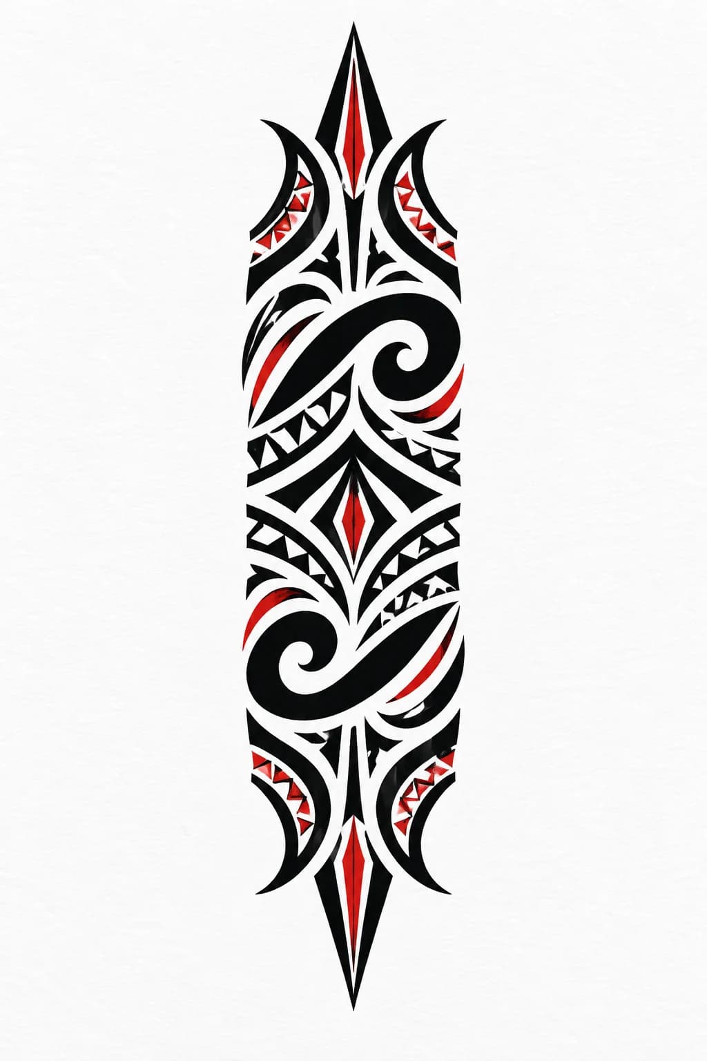 Tribal tattoo design generated with Inkaro